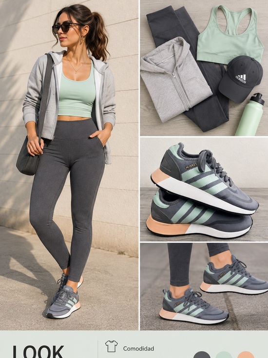adidas Shoes - Adidas Gray & Mint Women's Running Sneakers Athletic Shoes Size 8